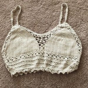 Lace crop top